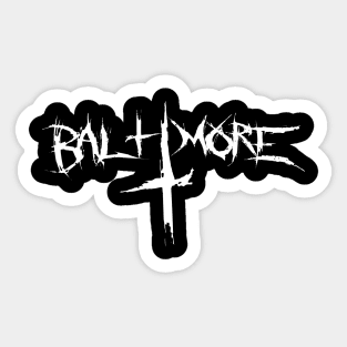 Metal Baltimore Sticker